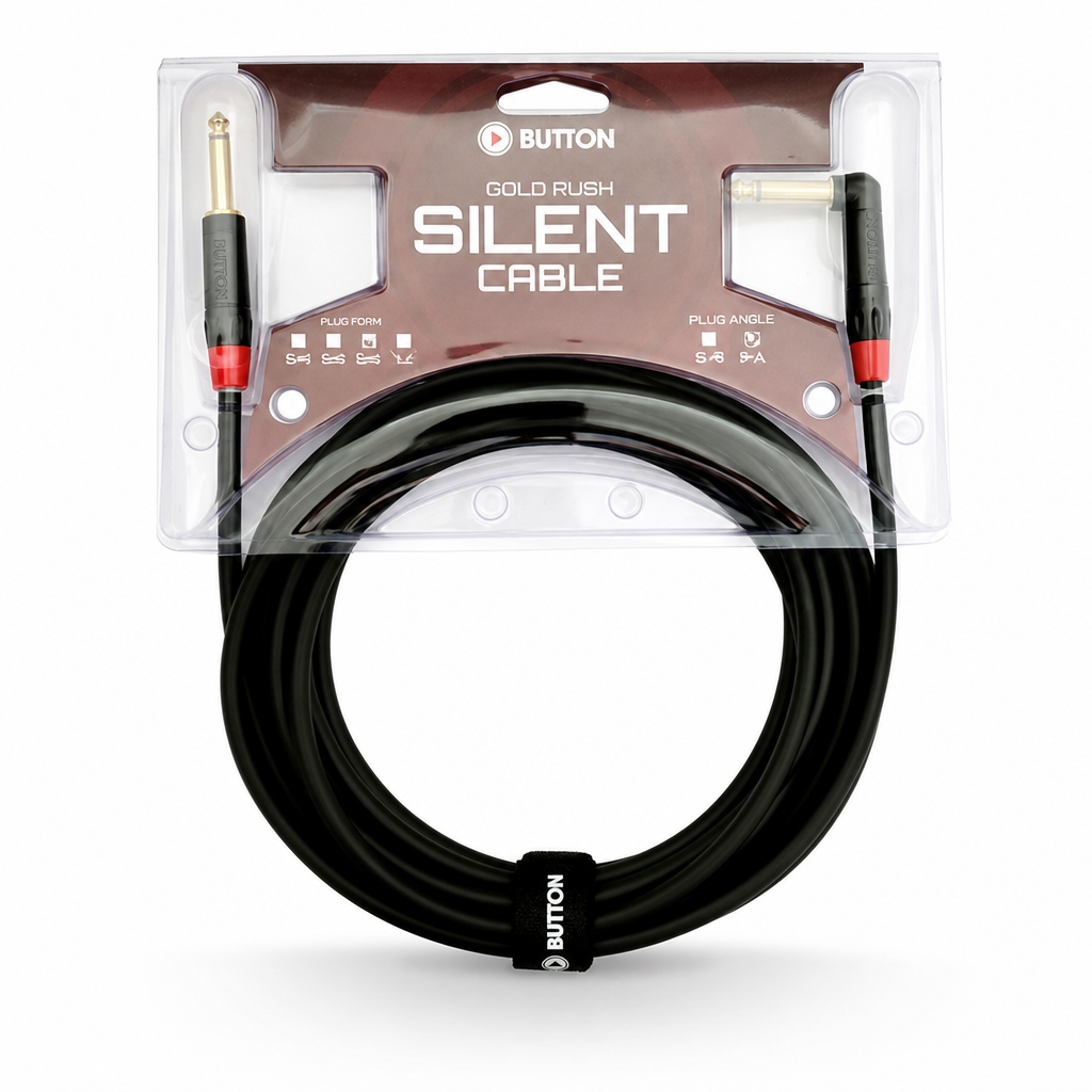 Button Gold Rush Silnet Cable 기타 & 베이스 케이블 5m (GDRS500R)