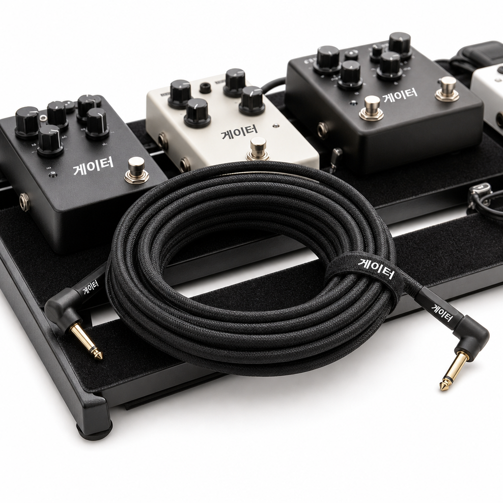게이터 Cableworks Backline Braided Instrument Cable 기타 케이블 6.1m Right Angle (GCWB-INS-20RABRY)