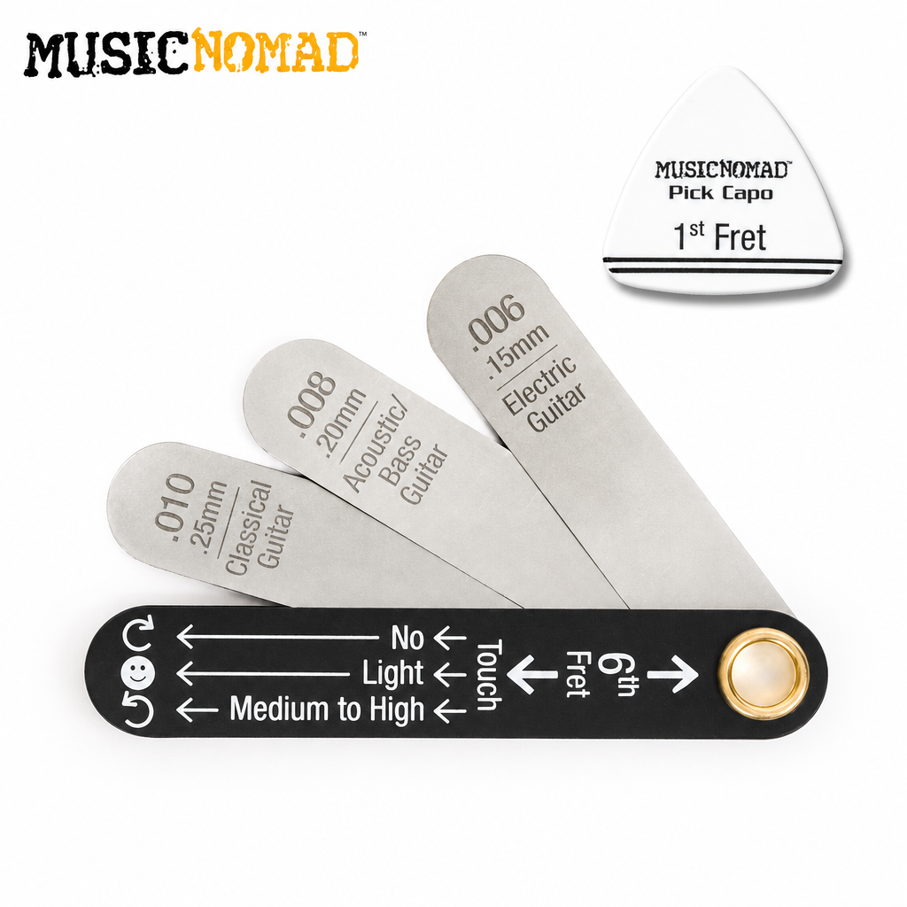Music Nomad Precision Truss Rod Neck Relief Gauge with Pick Capo (MN600)