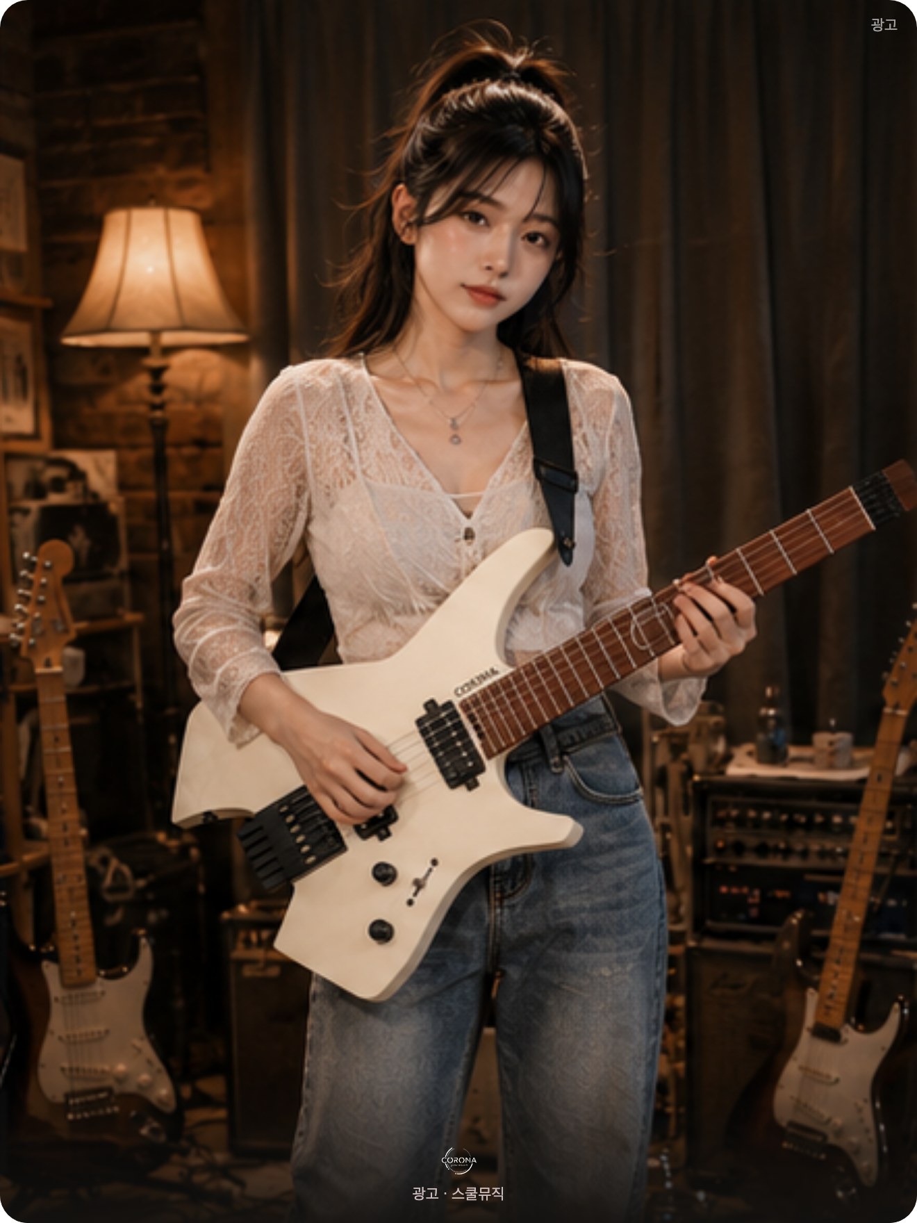 스쿨뮤직 코로나 기타 광고